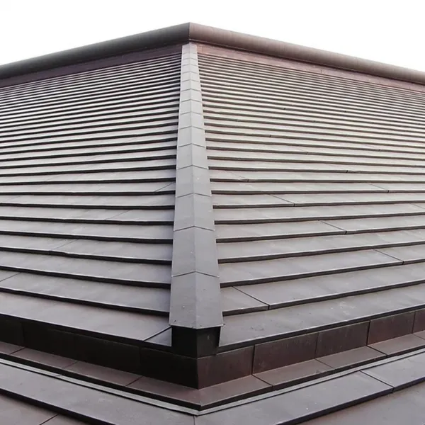 0.5mm Thickness Copper Corrugated Tiles ASTM B370 1m x 2m for Roofing photo-4