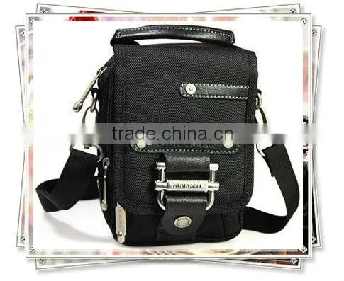 Waterproof Mens Shoulder Bag Patchwork Fabric