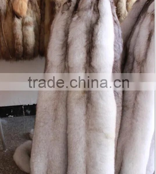 High Fashion Real White Fox Fur Wholepieces Skin and Fur