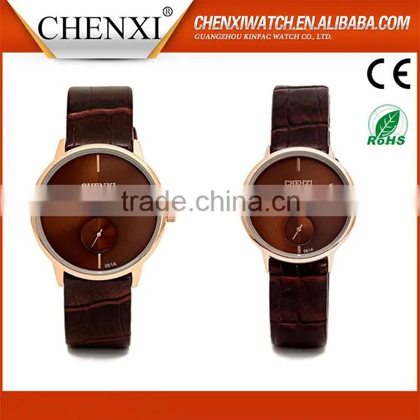 2016 China Manufacturer for Unisex Leather Strap Quartz Watch photo-2