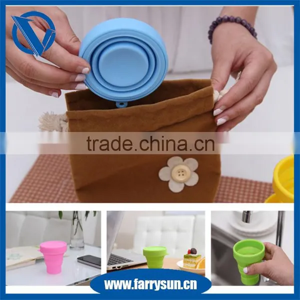 2016 Popular Eco-friendly Silicone Collapsible Travel Cup photo-3