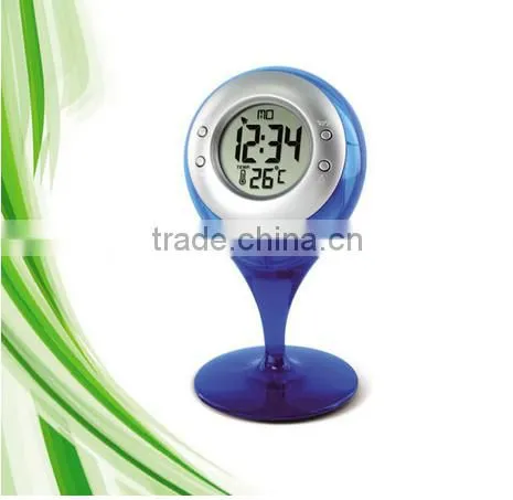Creative Personalized Water Power Alarm Clock LED Fashion Mini Digital Clock Mute Bedside Calendar Temperature Humidity photo-3