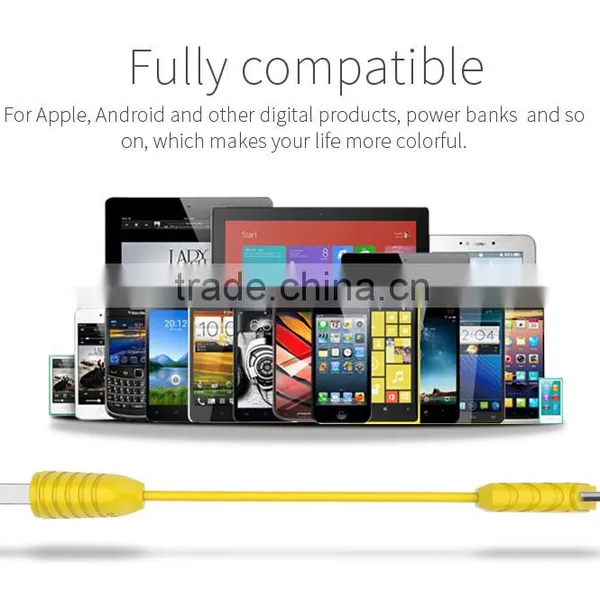 GOLF 2.1A Pineapple Series 2in1data Cable for Iphone 5/5s/6/6s/6plus 1m Quick Charge and Data Pinepple 2in1cable for Micro Phone photo-6