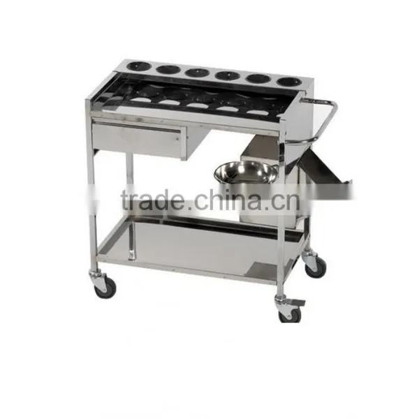 STM - 262 Dressing Trolley Stainless Steel Furniture , Hospital Fourniture