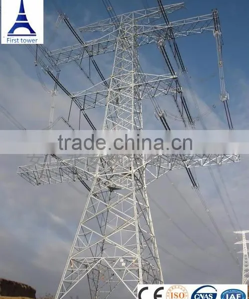 High Voltage 220kv 400kv 500kv 132kv Steel Power Transmission Line Tower photo-5