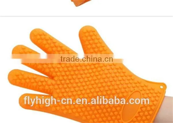 Heat Resistant Silicone Oven Gloves With Fingers photo-2
