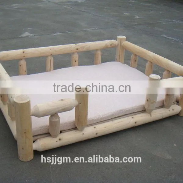 Outdoor Wooden Dog House Bed