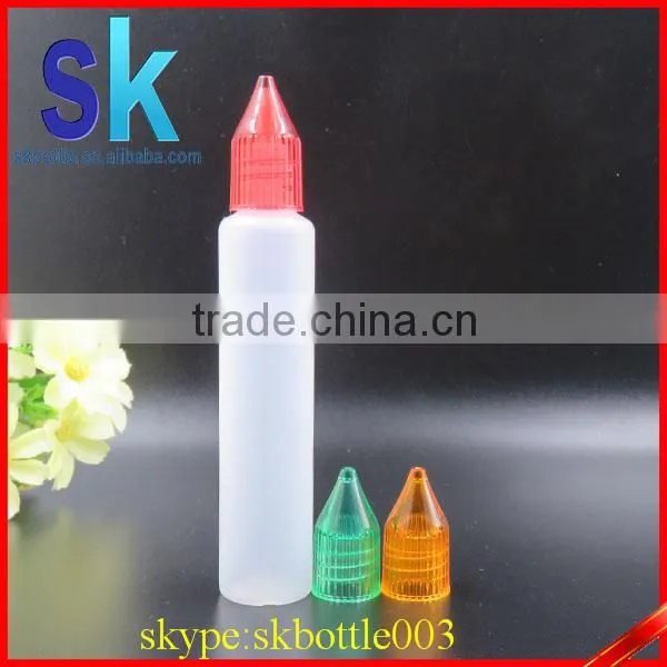 New Unicorn Bottle 30ml Plastic E-liquid Bottle With Screw Cap and Thin Dropper photo-2