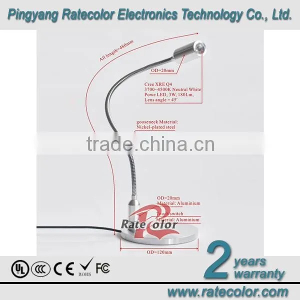 Simple Design Aluminium Led Table Lamp, Led Light Lamp With Touch Switch photo-4