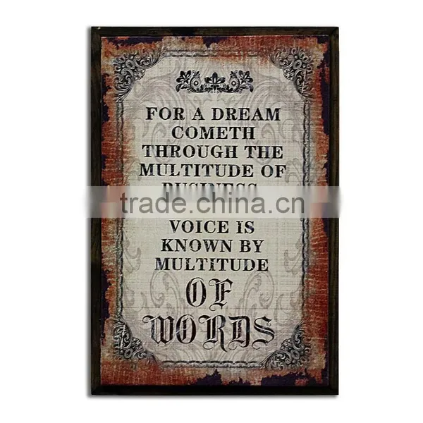 Customize Vintage Sign Wooden Letter Plaque