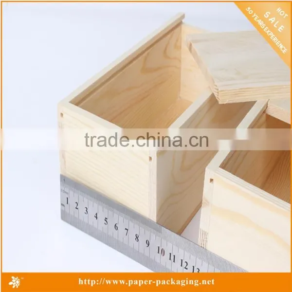 High Quality Custom Printed Logo Wooden Wine Box With Drawer