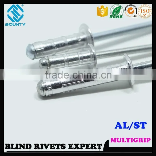 HIGH QUALITY FACTORY DOME HEAD ALUMINUM STEEL MULTIGRIP RIVETS photo-4