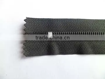 7# Nylon Waterproof Zipper Fastener Close End With Painted Auto-lock Thumb Slider Back Side Slider Rain Wear Coate Zipper photo-5