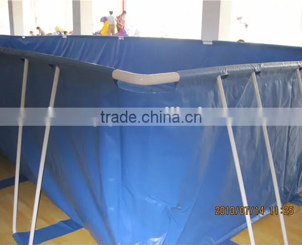 Steel Frame Pool/ Metal Rectangular Frame Pool for Sale photo-5