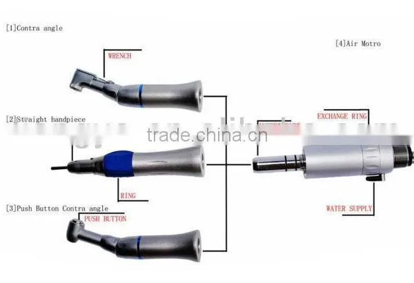 Low Cost Medical 1:1 Low Speed Dental Handpiece Upgraded Package Slow Spee Handpiece Set photo-3