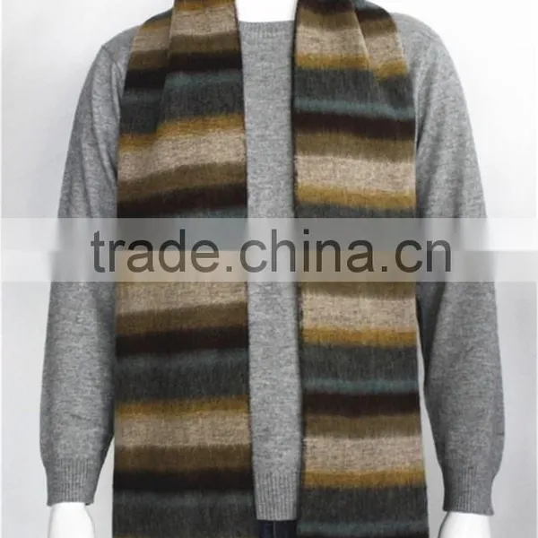 Multicolor Yarn Dyed 100% Wool Scarf With Tassel photo-2
