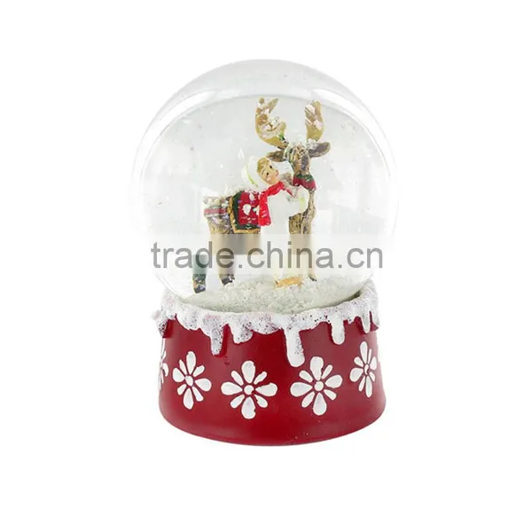 Reindeer Snow Globe for Christmas photo-2