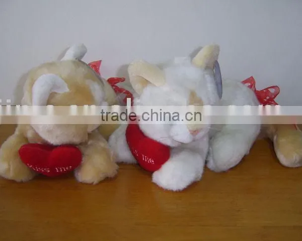 JM7721 Plush Toy Cat for Valentine's Day