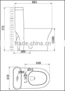 Hot Sale Siphonic Washdown One Piece Toilet Wholesaler From China photo-2