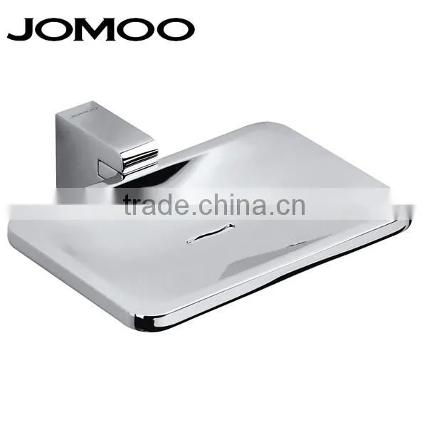 JOMOO 2016 New Zinc Alloy Chrome Finish Soap Dish Wall Mounted Good Quality Bathroom Designs