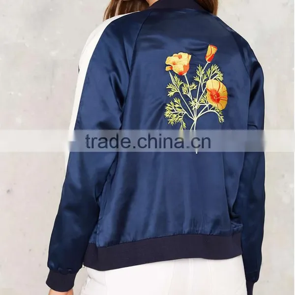 2017 Fashion Design Poppy Writer Bomber Jacket for Women Clothing Supplier's Choice photo-3