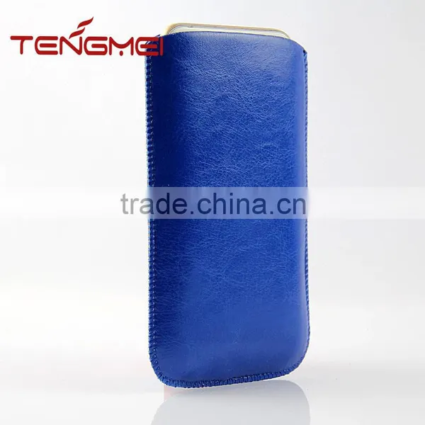 Oil Leather Mobile Phone Bag Easy Carrying, for HTC Phones Universal Case photo-2