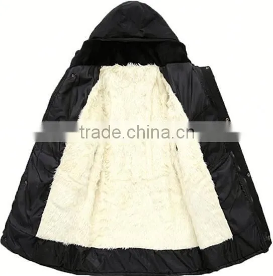 Hot Selling 2015 New Fashion Black Color Man Winter Jacket H0267 photo-3