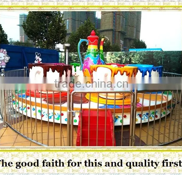 Factory Outlet Rides Theme Park Equipment Rides Coffee Cup for Kids and Adult photo-3