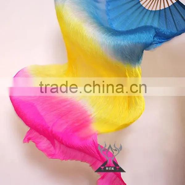 Silk Chinese Fan Dance Fans , Belly Dance Silk Fan , Hand Fans for Dance Quality Choice