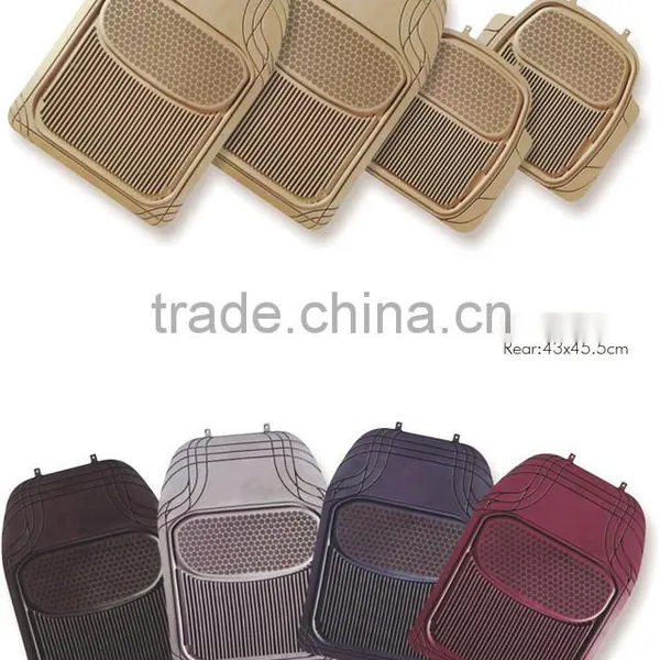 High Quality Classic Heavy Duty Carpet Embossed PVC Car Mat photo-3