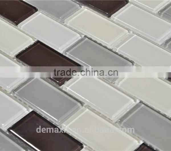 Blue Rainbow Glass Mosaic Mural photo-2