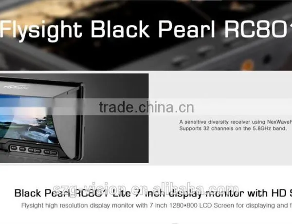 G2970 Flysight Black Pearl RC801 Lite Display Monitor With 7 Inch 1280*800 LCD Screen High Resolution photo-6