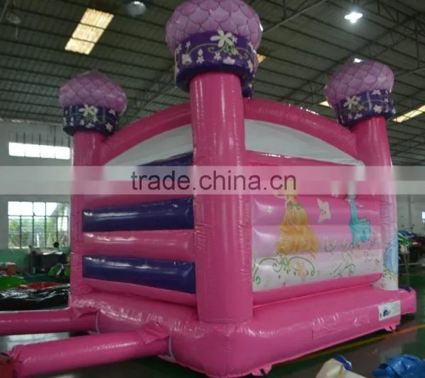 2016 New Design Gaint Inflatable Pink Snow White Combo Castle Combo With Slide for Sale Outdoors photo-2