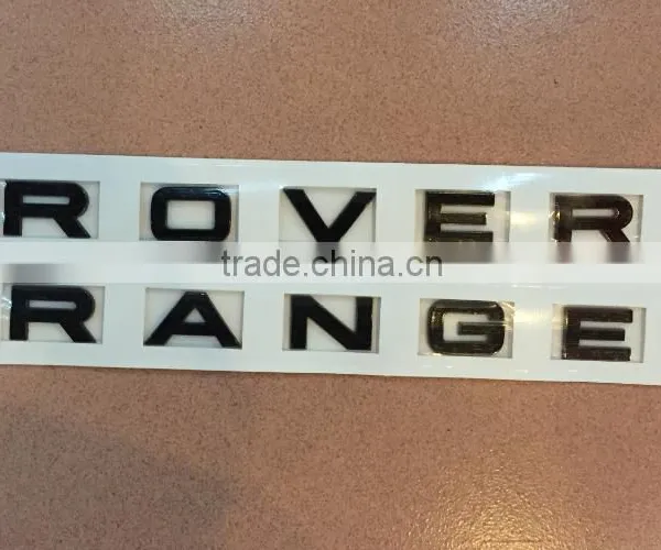 "RANGEROVER" logo for LR SERIES, LAN ROVER BONNET WORDS