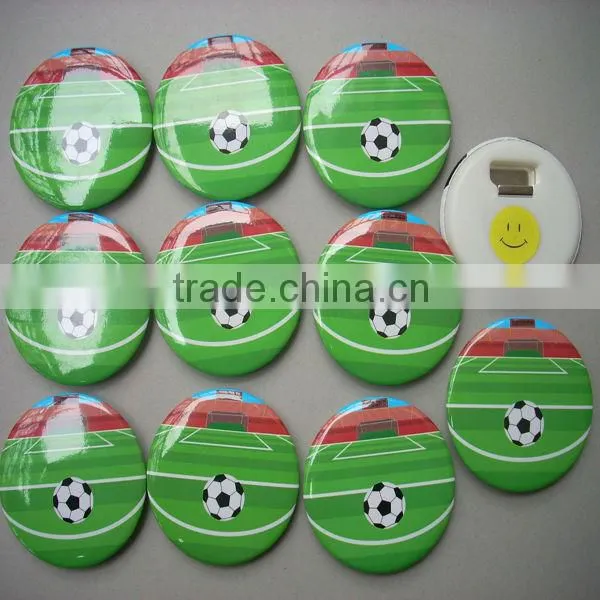 World Cup Football Design Tinplate Bottle Opener, Magnetic Beer Openers