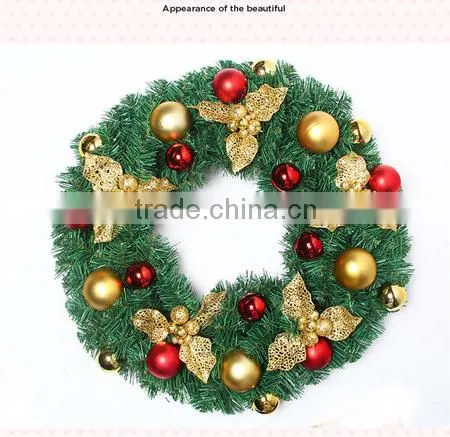 Manufacturers Selling Gold Decoration Christmas Wreath Wreath of 50 cm Bowknot Adornment Door Hang Christmas Ornaments photo-4