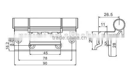 Aluminum Window Accessories Wood Door Pivot Hinge Gate Hinge photo-2