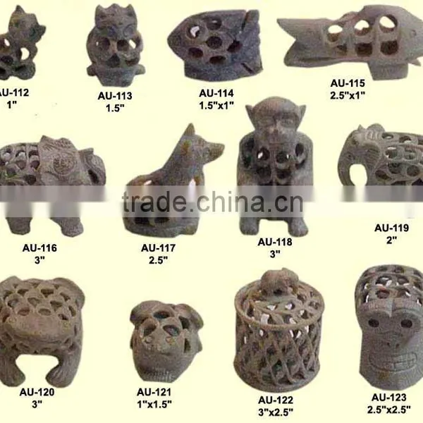 Hand Carved Stone Animals Sculpture