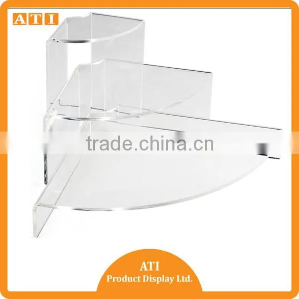 Hongkong Supplier 3 Steps Clear Round Acrylic Makeup Products Display Riser photo-5