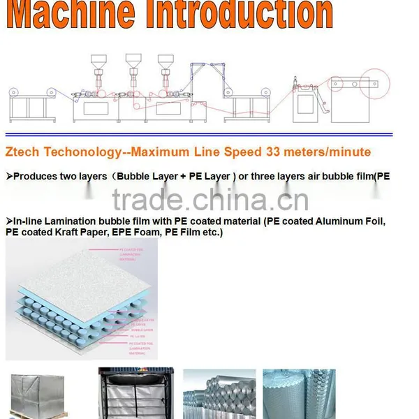 2015 1.2m 7 Layer Air Bubble Film Extrusion Line photo-3