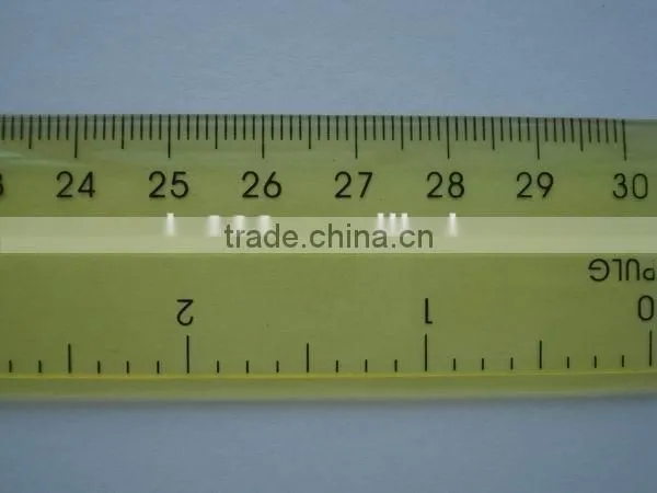 Factory Price Cutom 30cm 12' Plastic Ruler With Logo Printing photo-4