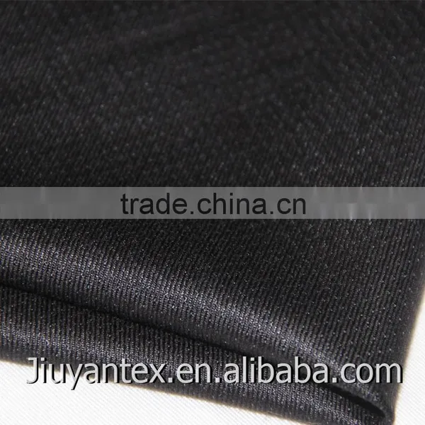 JY-1610 T80 R20 Staple Fiber Silk Handtouch Woven Twill Beautiful Shiny Man Uniform Suiting Textile Fabric photo-2