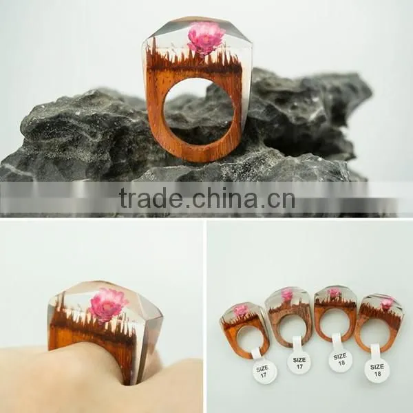 Promotional Items for 2016 Handmade Anniversary Engagement Secreted Wooden Rings photo-3
