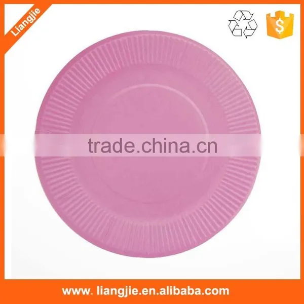 Disposable Colorful Printing Dish ,custom Fancy Paper Plate