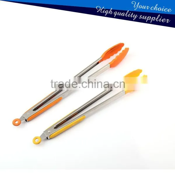 Non-stick Silicone Cooking Utensils Kitchen Tongs BBQ Tongs photo-3