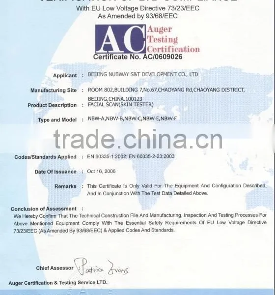 Newest !!! CE Approved Portable Skin Analysis Machine / Skin Scanner Analyzer Test for Body Analyzer photo-6
