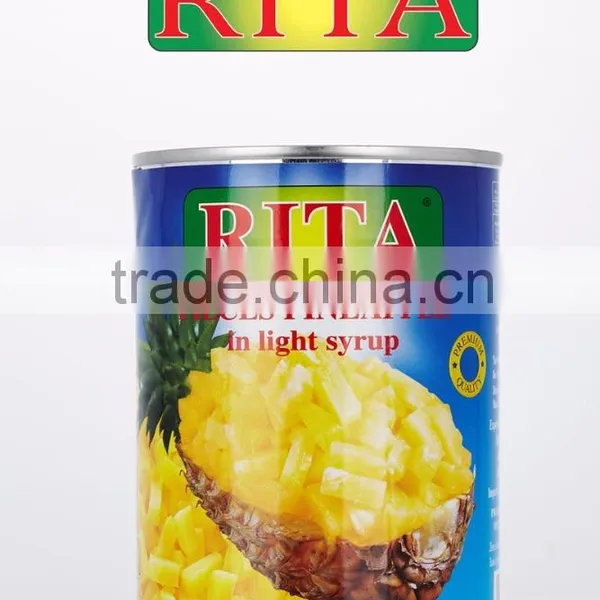 CANNED PINEAPPLE FROM THAILAND IN DIFFERENT CUTS