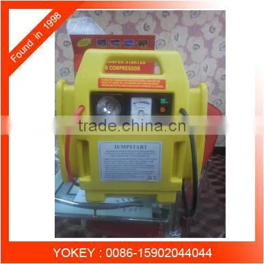 Multifunction 2-IN-1 12V Jump Start With Air Compressor Rechargeable Car Startor