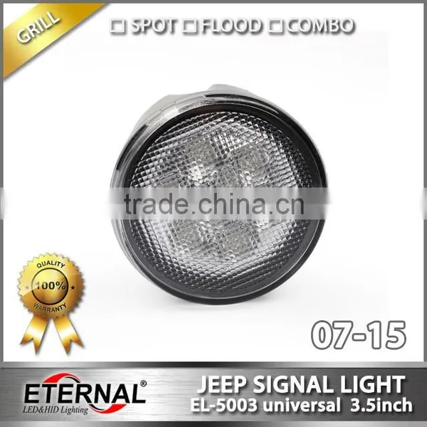 Offroad Jeep Wrangler JK 07-15 LED Signal Turn Wheel Grill Light Rubicon 4x4 Amber Lamp photo-4