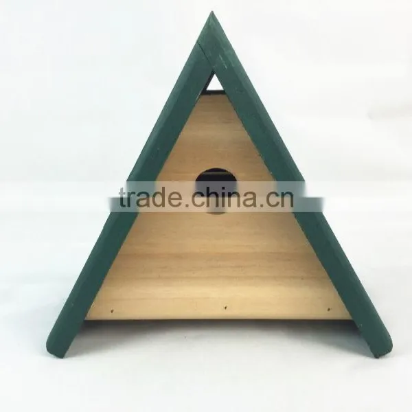Triangle Wooden Bird House,FSC Wooden Bird Nest, Pet House photo-2
